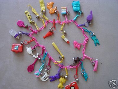  Those cute plastic charms. I loved them.