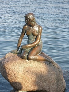 Most Likely. Because Hans Christian Andersen was Danish. He was from Copenhagen, Denmark. In fact a statue of " The Little Mermaid" remains in a Harbor there, because of the famous author. 

Gee, this rock pose looks really framiliar