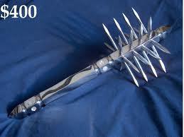 OOC: I think that Bellatrix would enjoy this: Its a Mace, a particularly painful way of causing people pain.

If you like violence and causing pain, you beat then up with this, and it may even be better than a crucio to you since it'd leave lasting damage.