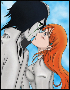  Ulquiorra and Orihime from bleach!