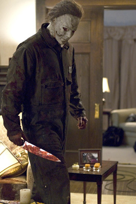 I always dress up as michael myers and I always have a fake kitchen knife