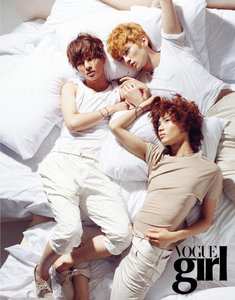 def in my room! how hot would it be if you came home from school or whatever and just saw SHINee sitting on your bed? VERY HAWT!! i prob won't be able to say anything cuz i would like pass out or something like that.