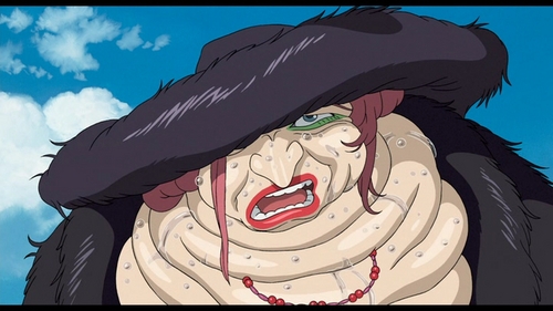  This character is so ugly, I hate to say her name... The Witch of the Waste from Howl's Moving Castle... Oh God My Eyes...