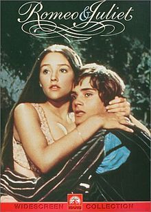  DVD Cover of the 1968 "Romeo and Juliet" film.