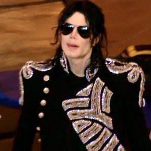  MJ rocking a Balmain jaket