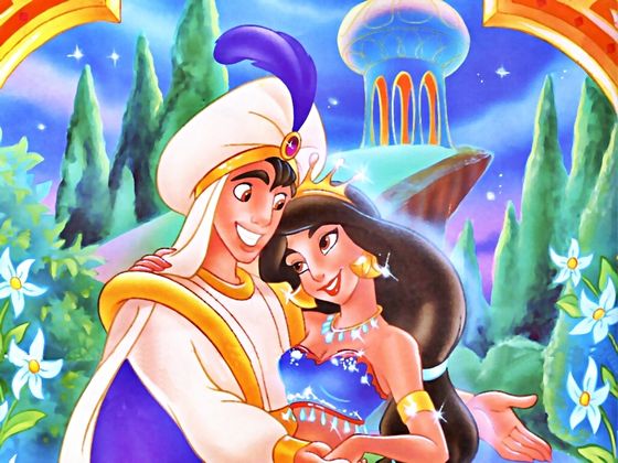  aladdin and Princess jasmim