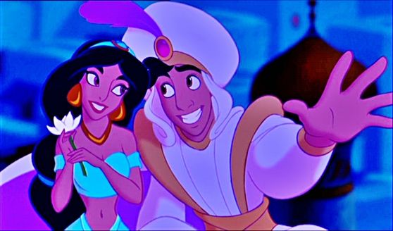  Princess hasmin and Aladdin as Prince Ali
