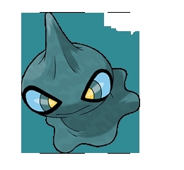 This is Lunar she is a shiny Shuppet and she is Misdreavus and Shuppet baby girl