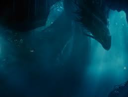  "A bluish dragon emerged out of the water, its nostrils flaring in the mist."