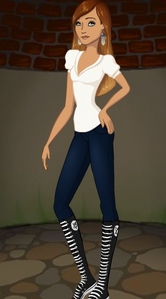  It was a white blouse, dark blue skinny jeans and some knee high converse. I look smexy!