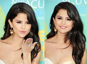  Her whole look at the Teen Choice Awards last night was created with Maybelline New York products.