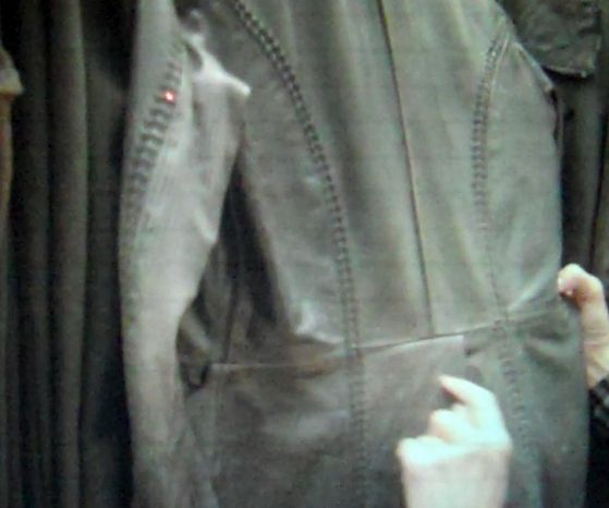 detailing on trench coat