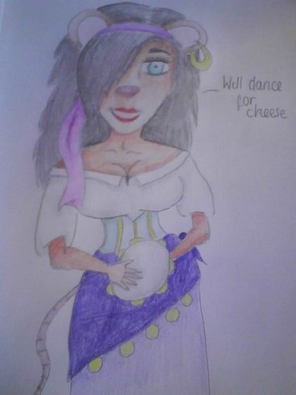  My other Clopin art sucks even और balls, so here's that nice picture of Esme माउस again.