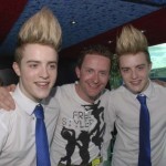  Jedward at their cd siging in letterkenny with highland radios Lee Gooch!