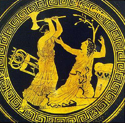  The Death of Cassandra, Bearer of the Curse of Apollo.