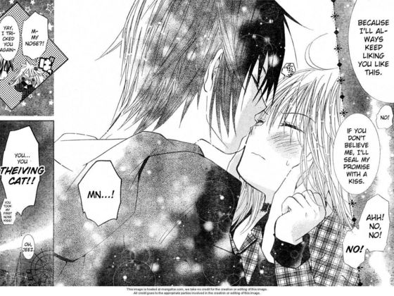 where ikuto seals his promise to come back for amu with a kiss