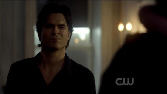  Damon's sad face.