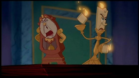  Lumiere is hilarious. 'Hush Cogsworth have a heart' LMAO