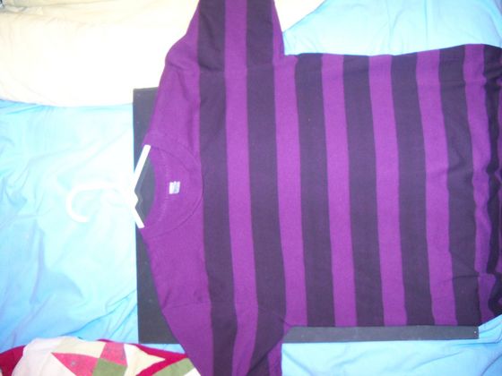  ★ This Is My 衬衫 I Got From Nick Wiggins This Was His Fave Black & Purple Striped 衬衫 ★