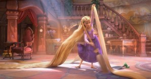  Rapunzel with blonde hair I l’amour her hair and her personality.