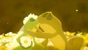 5. Tiana and Naveen as frogs