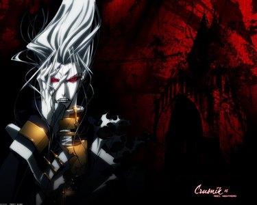 no. 56 A vampire, from the manga& anime Trinity Blood.  The characters name is Able Nightroad. 
no. 