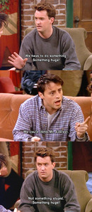 Emily is my least favorite character throught all ten seasons of friends. 
Gotta love Joey!!!!:D
(s