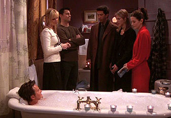 Rachel: Hi! Oh, Ross, don’t forget, we have that doctor’s appointment tomorrow!
Ross: Right.
Phoe