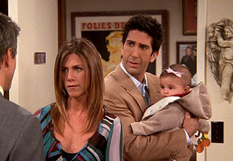Rachel: That went well. Almost everybody knew that she was a girl.
Ross: Yeah, after you punched that
