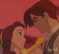 here is a picture of belle and dimitri,sorry it's so small but now find me a picture of hades holding