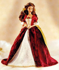 Here you go! I love Belle's christmas dress, so I chose this one instead of the gold one!
Now find B