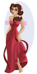 Such a nice fanart, I like the fact her face looks nice on this pic and the dress isn`t as pink as Gi