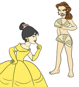  Nice (credit Imjustajoke). :) Find a picture of a Disney princess with her tongue hanging out. :)