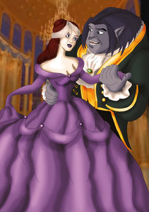  Is this it? If so, find a pic of Belle and the Beast on a magic carpet (screencap from The Enchante