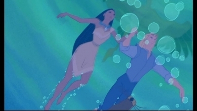  Pocahontas! Now find a picture of Ariel, Kida, Peter, Athena and two other 《美人鱼》 由 the water x