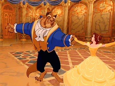 Here you go! Belle has always been favorite! 
Now fine Belle and her prince getting married with the