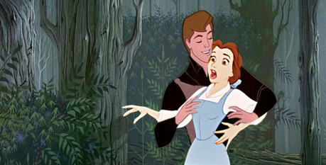 I have it!
Belle looks terrified - what is Phillips doing to her? 
Now find a pic of Ariel with Max