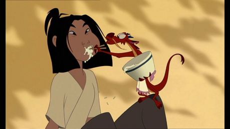 Here's Mulan, not my absolute favorite, because all my favorites are tied, so I picked the one that c