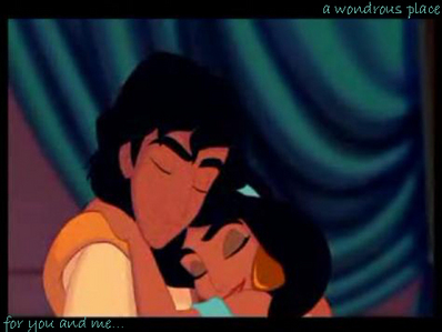 Here.
Now find a picture of Jasmine kissing Mozenrath.