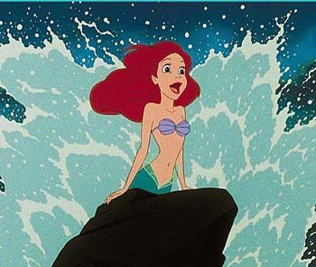My picture :D 
Now find a screencap of Ariel with a rolling pin in her hair from the TV show. 
