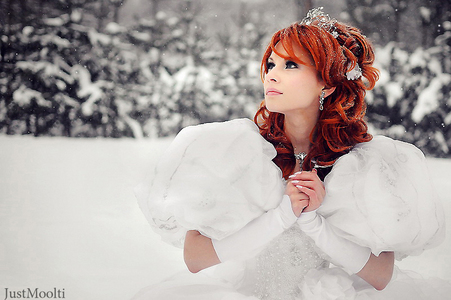 This one? It's really pretty, especially her hair against the snow. If it is find all the Disney girl