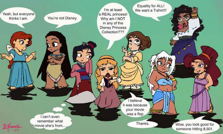This was the best I could find, is it okay? If so find a strip of the Disney princesses yelling at ea