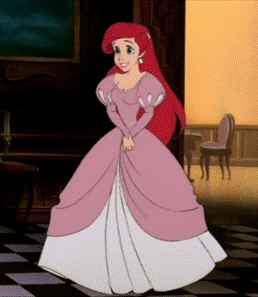 I've always wanted Ariel's dress! Now find a picture of a crossover between any disney and non-disney