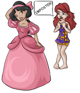 Here you go Mermaidchan05! Now find Cinderella, Meg, Snow White and Belle as hobbits. 