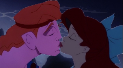 here you go! 
Now fine Belle and Prince Adam at the end of  The Enchanted Christmas  