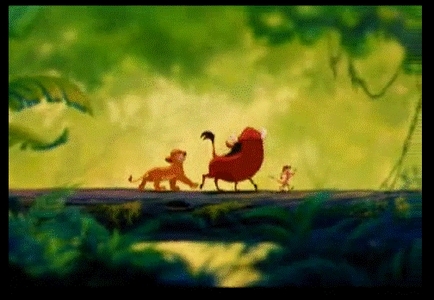  Here you go! Though technically not a princess movie, one of my favorito scenes in the Lion King! Now