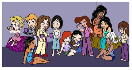  is this one good. If it is could आप find a picture of Meg, Jasmine, and Ariel in modern clothing