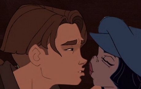 Actually this is the one I was after but I guess since he's not technically *kissing* her, well done 