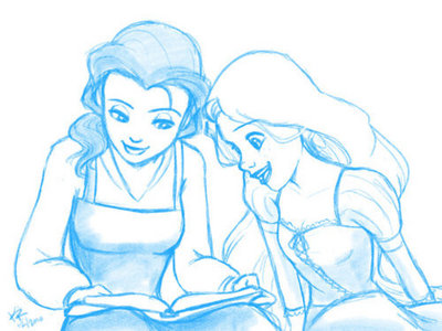  this okay? find a screencap of belle in the book store