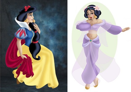 There you go, find the Disney Princesses dressed as their villains...